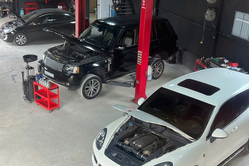 dịch vụ ô tô tại z garage long biên