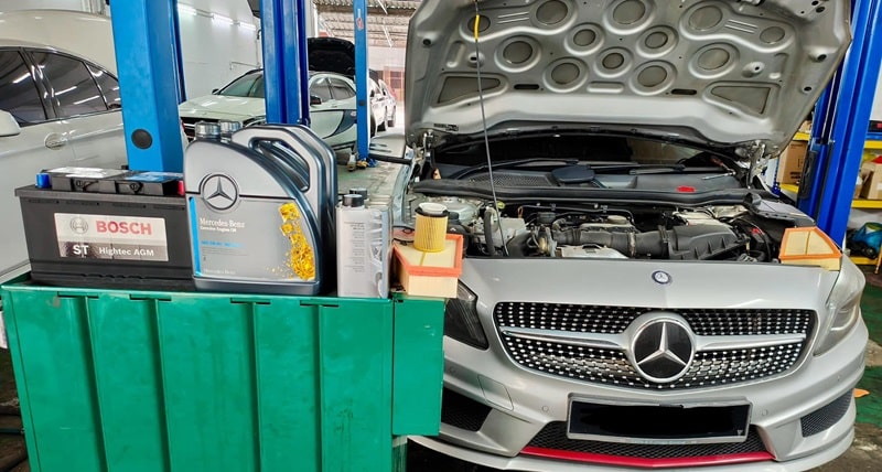 sửa chữa mercedes chuyên sâu tại ap workshop