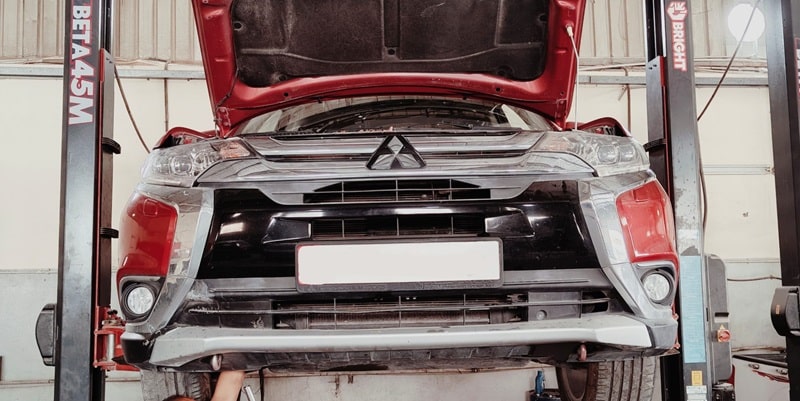 các hư hỏng trên xe mitsubishi