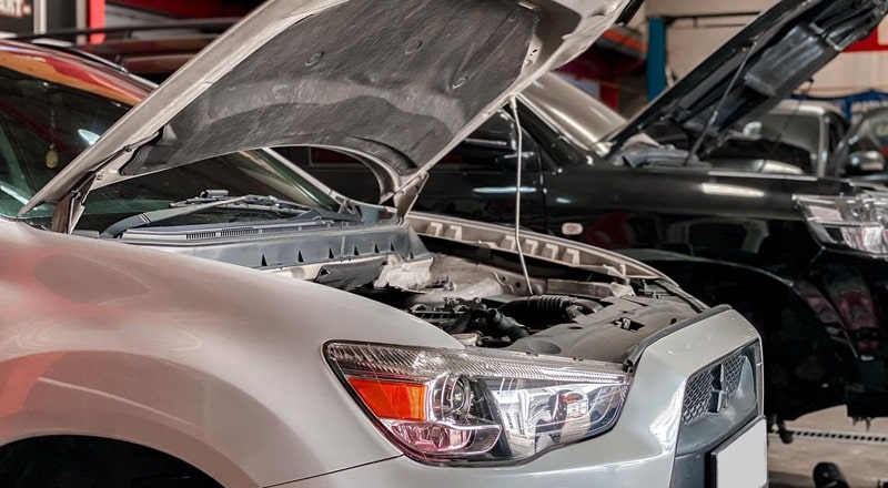 quy trình sửa ô tô mitsubishi