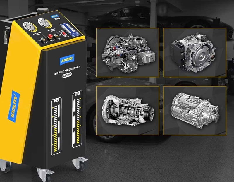 thay nhớt hộp số tuần hoàn bằng máy