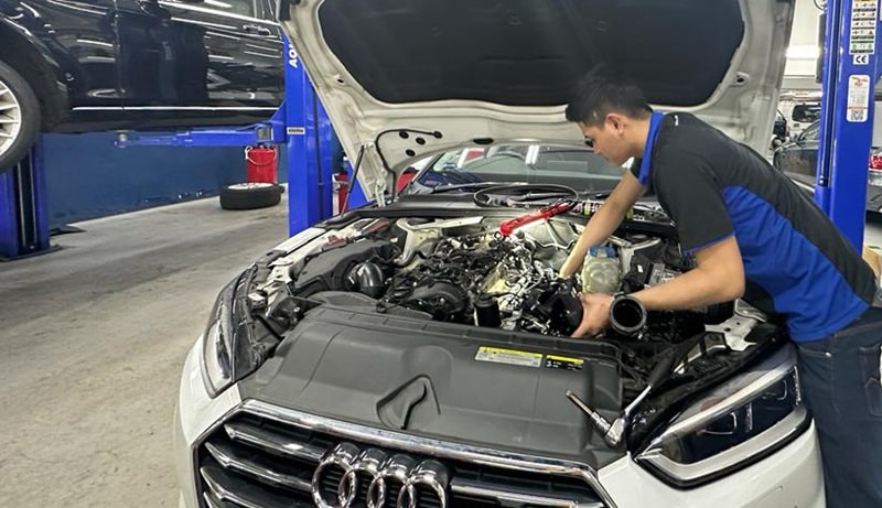 gara chuyên bảo dưỡng xe audi tại hà nội