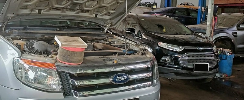 quy trình bảo dưỡng xe ford chuyên nghiệp