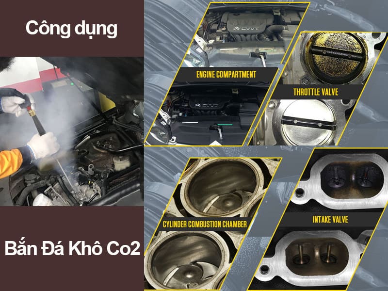 bắn đá khô ô tô chuyên nghiệp