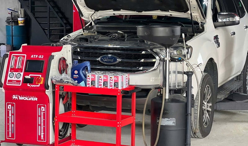 địa chỉ thay nhớt hộp số tự động bằng máy ở hà nội