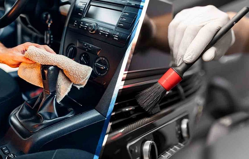 dọn nội thất xe ô tô tại long biên