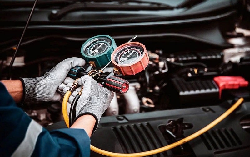 quy trình kiểm tra điều hòa ô tô