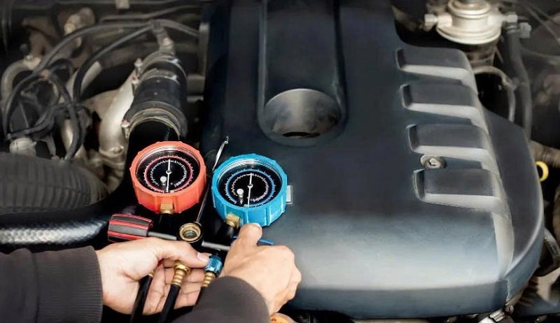 kiểm tra và sửa chữa lốc điều hòa xe hơi