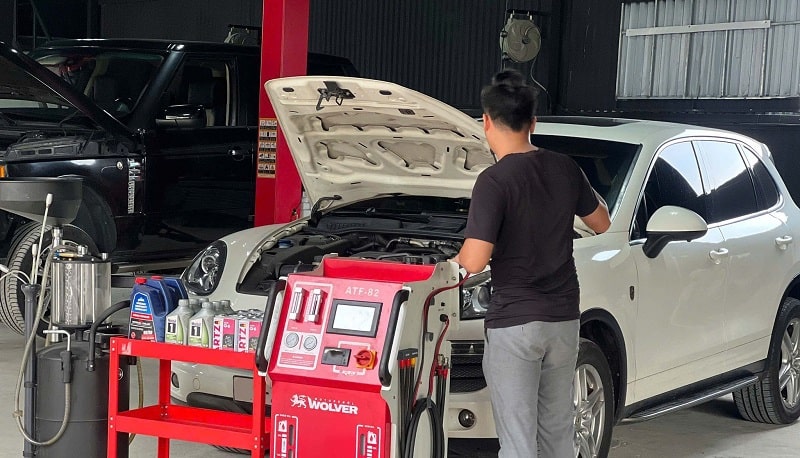 bảo dưỡng hộp số ô tô tại z-garage hà nội